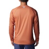 Columbia Men’s Collegiate Terminal Tackle Heather Long Sleeve Shirt(Tex – Cedar Heather)