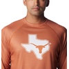 Columbia Men’s Collegiate Terminal Tackle Heather Long Sleeve Shirt(Tex – Cedar Heather)