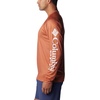 Columbia Men’s Collegiate Terminal Tackle Heather Long Sleeve Shirt(Tex – Cedar Heather)