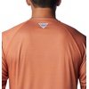 Columbia Men’s Collegiate Terminal Tackle Heather Long Sleeve Shirt(Tex – Cedar Heather)