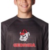 Columbia Men’s Collegiate Terminal Tackle Heather Long Sleeve Shirt(Uga – Shark Heather)
