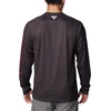 Columbia Men’s Collegiate Terminal Tackle Heather Long Sleeve Shirt(Uga – Shark Heather)