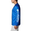 Columbia Men’s Collegiate Terminal Tackle Heather Long Sleeve Shirt(Uk – Azul Heather)