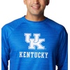 Columbia Men’s Collegiate Terminal Tackle Heather Long Sleeve Shirt(Uk – Azul Heather)