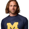 Columbia Men’s Collegiate Terminal Tackle Heather Long Sleeve Shirt(Um – Collegiate Navy Heather)