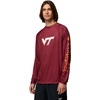 Columbia Men’s Collegiate Terminal Tackle Heather Long Sleeve Shirt(Vt – Deep Maroon Heather)