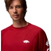 Columbia Men’s Collegiate Terminal Tackle Long Sleeve Shirt(Ark – Red Velvet/White)