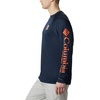 Columbia Men’s Collegiate Terminal Tackle Long Sleeve Shirt(Aub – Collegiate Navy/Spark Orange)