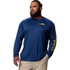 Columbia Men’s Collegiate Terminal Tackle Long Sleeve Shirt(Lsu – Carbon)