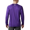 Columbia Men’s Collegiate Terminal Tackle Long Sleeve Shirt(Lsu – Vivid Purple/Collegiate Yellow)