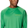 Columbia Men’s Collegiate Terminal Tackle Long Sleeve Shirt(Uo – Fuse Green/Yellow Glo)