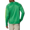 Columbia Men’s Collegiate Terminal Tackle Long Sleeve Shirt(Uo – Fuse Green/Yellow Glo)