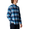 Columbia Men’s Cornell Woods Flannel Long Sleeve Shirt(Azure Blue Multi Buffalo Check)