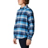 Columbia Men’s Cornell Woods Flannel Long Sleeve Shirt(Azure Blue Multi Buffalo Check)