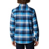 Columbia Men’s Cornell Woods Flannel Long Sleeve Shirt(Azure Blue Multi Buffalo Check)