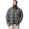 Columbia Men’s Cornell Woods Flannel Long Sleeve Shirt(Black Backland Tartan)