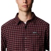 Columbia Men’s Cornell Woods Flannel Long Sleeve Shirt(Black Plaid)