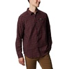 Columbia Men’s Cornell Woods Flannel Long Sleeve Shirt(Black Plaid)