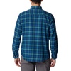 Columbia Men’s Cornell Woods Flannel Long Sleeve Shirt(Bright Indigo Tartan Ombre)