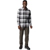 Columbia Men’s Cornell Woods Flannel Long Sleeve Shirt(City Grey Ombre Buffalo)