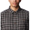 Columbia Men’s Cornell Woods Flannel Long Sleeve Shirt(City Grey Tartan Ombre)