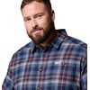 Columbia Men’s Cornell Woods Flannel Long Sleeve Shirt(Collegiate Navy Backland Tartan)