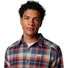 Columbia Men’s Cornell Woods Flannel Long Sleeve Shirt(Collegiate Navy Classic Multi Tartan)