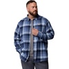 Columbia Men’s Cornell Woods Flannel Long Sleeve Shirt(Collegiate Navy Multi Buffalo Check)
