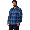 Columbia Men’s Cornell Woods Flannel Long Sleeve Shirt(Collegiate Navy Ombre Buffalo)