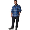 Columbia Men’s Cornell Woods Flannel Long Sleeve Shirt(Collegiate Navy Ombre Buffalo)