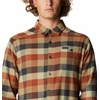 Columbia Men’s Cornell Woods Flannel Long Sleeve Shirt(Dark Amber Multi Buffalo Check)