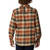 Columbia Men’s Cornell Woods Flannel Long Sleeve Shirt(Dark Amber Multi Buffalo Check)