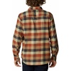 Columbia Men’s Cornell Woods Flannel Long Sleeve Shirt(Dark Amber Multi Buffalo Check)