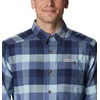 Columbia Men’s Cornell Woods Flannel Long Sleeve Shirt(Dark Mountain Buffalo Check)