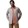 Columbia Men’s Cornell Woods Flannel Long Sleeve Shirt(Dark Stone Cozy Check)