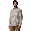 Columbia Men’s Cornell Woods Flannel Long Sleeve Shirt(Dark Stone Cozy Check)