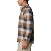 Columbia Men’s Cornell Woods Flannel Long Sleeve Shirt(Dark Stone Ombre Buffalo)