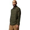 Columbia Men’s Cornell Woods Flannel Long Sleeve Shirt(Greenscape Geostripe Tonal)