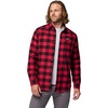 Columbia Men’s Cornell Woods Flannel Long Sleeve Shirt(Mountain Red Buffalo Check)