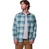 Columbia Men’s Cornell Woods Flannel Long Sleeve Shirt(New Mint Multi Buffalo Check)