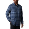 Columbia Men’s Cornell Woods Flannel Long Sleeve Shirt(Night Tide Ombre Plaid)