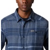 Columbia Men’s Cornell Woods Flannel Long Sleeve Shirt(Night Tide Ombre Plaid)