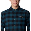 Columbia Men’s Cornell Woods Flannel Long Sleeve Shirt(Night Wave Buffalo Check)