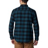 Columbia Men’s Cornell Woods Flannel Long Sleeve Shirt(Night Wave Buffalo Check)