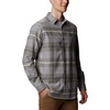 Columbia Men’s Cornell Woods Flannel Long Sleeve Shirt(Nimbus Grey Ombre Plaid)