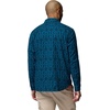 Columbia Men’s Cornell Woods Flannel Long Sleeve Shirt(Phoenix Blue Geostripe Tonal)