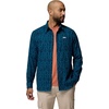 Columbia Men’s Cornell Woods Flannel Long Sleeve Shirt(Phoenix Blue Geostripe Tonal)