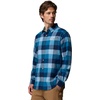 Columbia Men’s Cornell Woods Flannel Long Sleeve Shirt(Phoenix Blue Multi Buffalo)