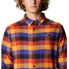 Columbia Men’s Cornell Woods Flannel Long Sleeve Shirt(Purple Quartz Multi Buffalo Check)