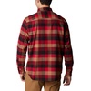 Columbia Men’s Cornell Woods Flannel Long Sleeve Shirt(Red Jasper Buffalo Check)